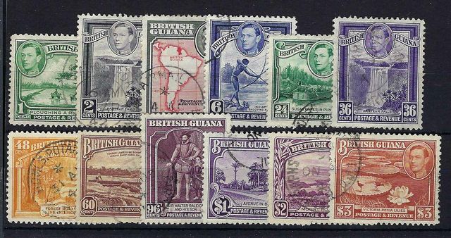 Image of British Guiana/Guyana SG 308a/19 FU British Commonwealth Stamp